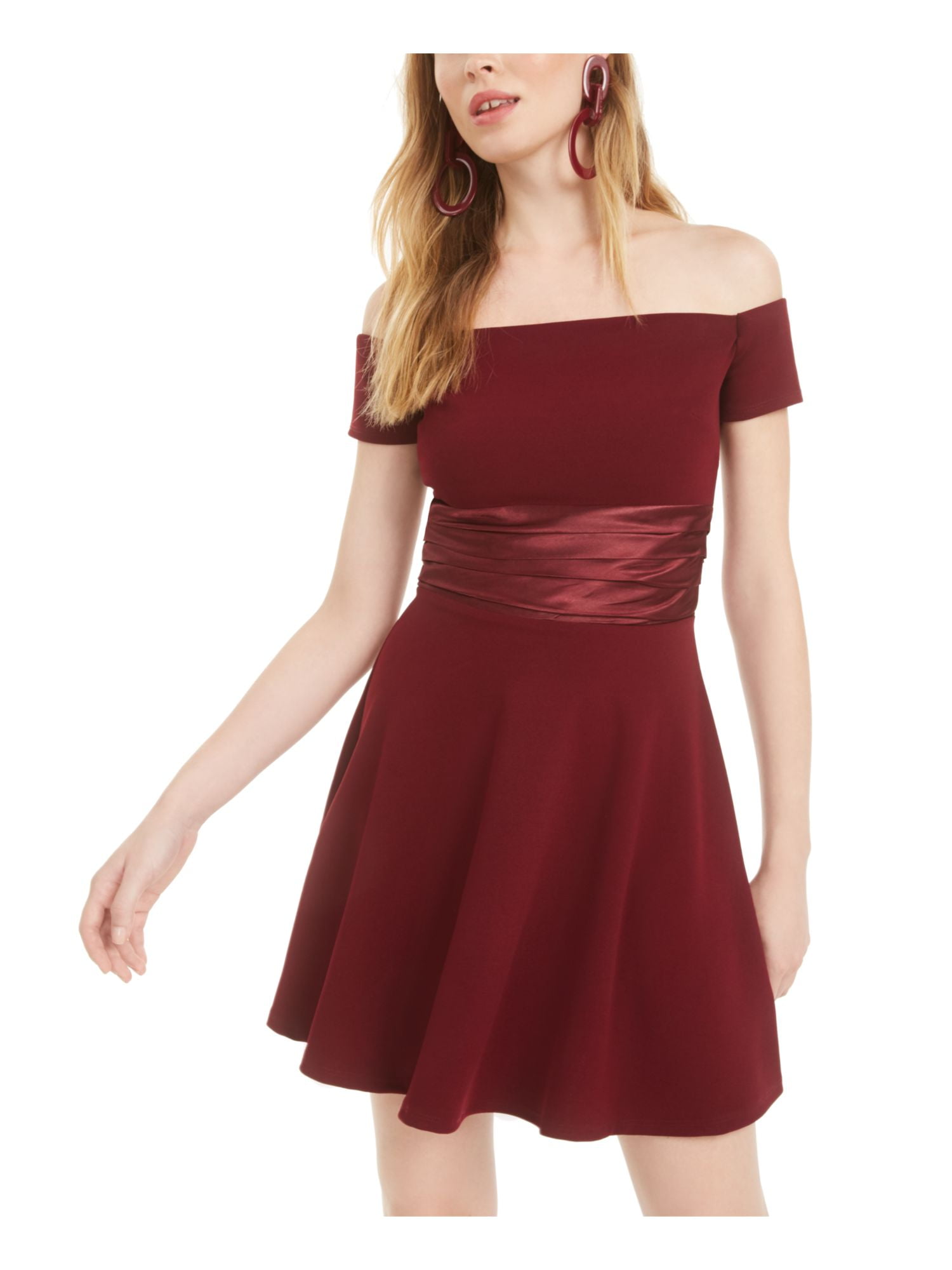 Burgundy Short Dress